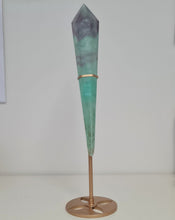 Load image into Gallery viewer, Fluorite Wand in Stand