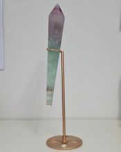 Load image into Gallery viewer, Fluorite Wand in Stand