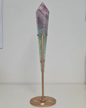 Load image into Gallery viewer, Fluorite Wand in Stand