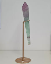 Load image into Gallery viewer, Fluorite Wand in Stand