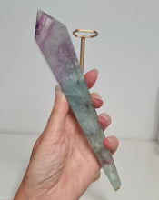 Load image into Gallery viewer, Fluorite Wand in Stand