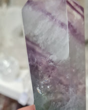 Load image into Gallery viewer, Fluorite Wand in Stand