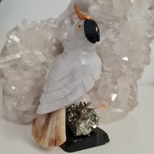 Load image into Gallery viewer, Gemstone Carved Cockatoo