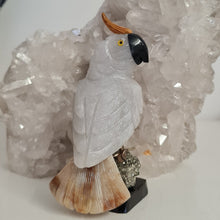 Load image into Gallery viewer, Gemstone Carved Cockatoo