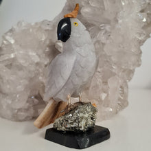 Load image into Gallery viewer, Gemstone Carved Cockatoo