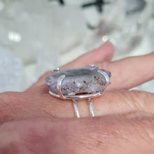 Load image into Gallery viewer, Amethyst Stalactite Slice Ring