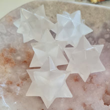 Load image into Gallery viewer, Selenite 12 point Merkaba Star
