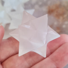 Load image into Gallery viewer, Selenite 12 point Merkaba Star