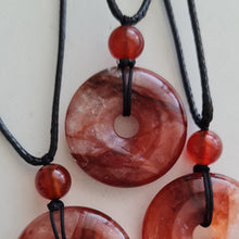 Load image into Gallery viewer, Fire Quartz Pi, Donut Pendant