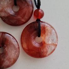Load image into Gallery viewer, Fire Quartz Pi, Donut Pendant