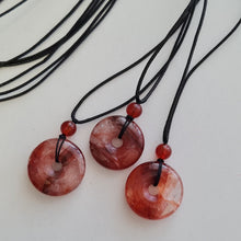 Load image into Gallery viewer, Fire Quartz Pi, Donut Pendant