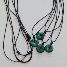 Load image into Gallery viewer, Malachite Pi, Donut Pendant