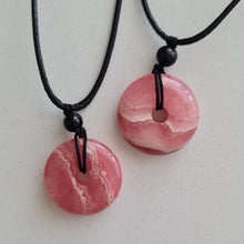 Load image into Gallery viewer, Rhodochrosite Pi, Donut Pendant