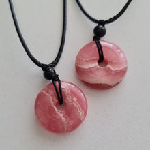 Load image into Gallery viewer, Rhodochrosite Pi, Donut Pendant