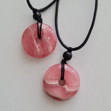 Load image into Gallery viewer, Rhodochrosite Pi, Donut Pendant