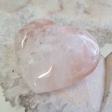 Load image into Gallery viewer, Pink Amethyst X Flower Agate Heart