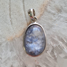 Load image into Gallery viewer, Blue Dumortierite Quartz Sterling Silver Pendant