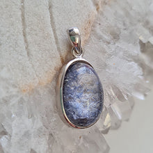 Load image into Gallery viewer, Blue Dumortierite Quartz Sterling Silver Pendant