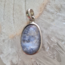 Load image into Gallery viewer, Blue Dumortierite Quartz Sterling Silver Pendant