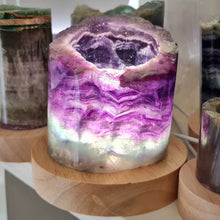 Load image into Gallery viewer, Rainbow Fluorite Lamp