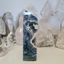 Load image into Gallery viewer, Moss Agate Tower