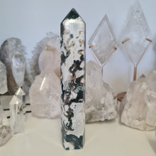Load image into Gallery viewer, Moss Agate Tower