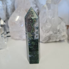 Load image into Gallery viewer, Moss Agate Tower