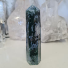 Load image into Gallery viewer, Moss Agate Tower