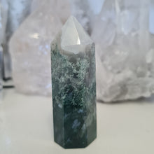 Load image into Gallery viewer, Moss Agate Tower
