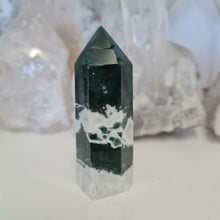 Load image into Gallery viewer, Moss Agate Tower