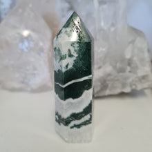 Load image into Gallery viewer, Moss Agate Tower