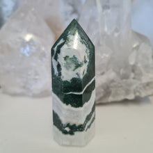 Load image into Gallery viewer, Moss Agate Tower