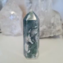 Load image into Gallery viewer, Moss Agate Tower
