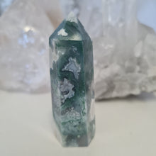 Load image into Gallery viewer, Moss Agate Tower