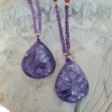 Load image into Gallery viewer, Charoite Bead Necklace