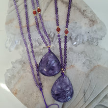 Load image into Gallery viewer, Charoite Bead Necklace