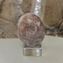 Load image into Gallery viewer, Pink Amethyst X Flower Agate Egg