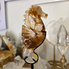 Load image into Gallery viewer, Golden Healer Quartz Seahorse