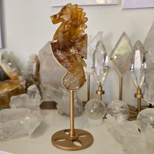 Load image into Gallery viewer, Golden Healer Quartz Seahorse