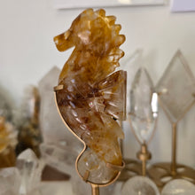 Load image into Gallery viewer, Golden Healer Quartz Seahorse