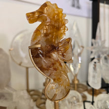 Load image into Gallery viewer, Golden Healer Quartz Seahorse