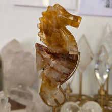 Load image into Gallery viewer, Golden Healer Quartz Seahorse