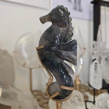 Load image into Gallery viewer, Moss Agate Seahorse