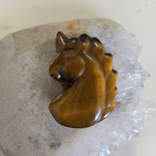 Load image into Gallery viewer, Tiger's Eye Unicorn Carving
