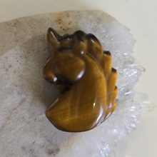 Load image into Gallery viewer, Tiger's Eye Unicorn Carving