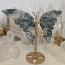 Load image into Gallery viewer, Moss Agate Butterfly Wings