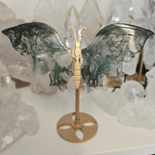 Load image into Gallery viewer, Moss Agate Butterfly Wings