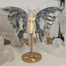 Load image into Gallery viewer, Moss Agate Butterfly Wings