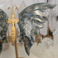 Load image into Gallery viewer, Moss Agate Butterfly Wings