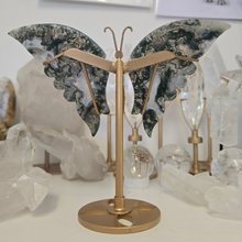 Load image into Gallery viewer, Moss Agate Butterfly Wings